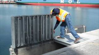 Shore power Easy Lift Covers at Port of Los Angeles [upl. by Estren778]