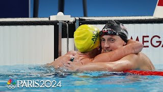 Ariarne Titmus TAKES OFF for 400m freestyle gold as Katie Ledecky holds for bronze  Paris Olympics [upl. by Kruger]