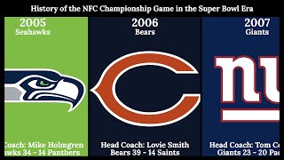 History of the NFC Championship Game in the Super Bowl Era [upl. by Bilek851]