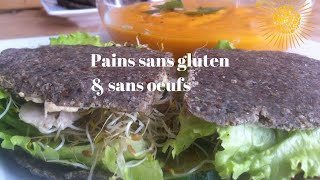 Pains chapatis sans gluten amp sans oeufs Pains santé aux graines [upl. by Eniledam]