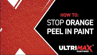 How To Stop amp Fix Orange Peel In Spray Paint [upl. by Witcher215]