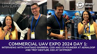 Commercial UAV Expo 2024 Las Vegas Day 1  interviews with Aerialoop and Skyfront [upl. by Aziar]