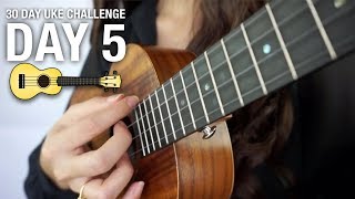 DAY 5  HOW TO STRUM WITH THE INDEX FINGER  30 DAY UKE CHALLENGE [upl. by Allicerp785]