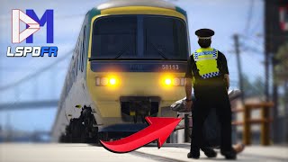 Police Save man from HUGE Train Crash  British Transport Police GTA5 UK Police Mod  LSPDFR 51 [upl. by Nohsyar]