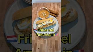 Broodje Frikandel Americain😂🇺🇸 foodshorts filet american lekker [upl. by Joanie768]