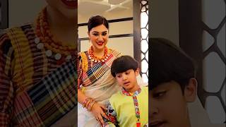 মা ছেলের ভালোবাসা। Apu Biswas amp Joy। shorts viralvideo foryou apubiswas shakibkhan bubly joy [upl. by Eyoj]