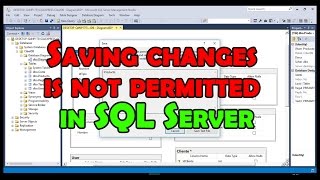 ✅SOLUCION Saving changes is not permitted in SQL Server [upl. by Imhskal]