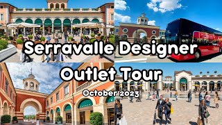 Serravalle Luxury Designer Outlet Walking Tour Italy [upl. by Raamal892]