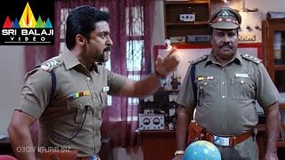 Singam Yamudu2 Surya Warning to Officers  Suriya Anushka Hansika  Sri Balaji Video [upl. by Ribble]