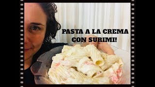 Pasta a la Crema con Surimi Fácil y Rápida [upl. by Eiramave]