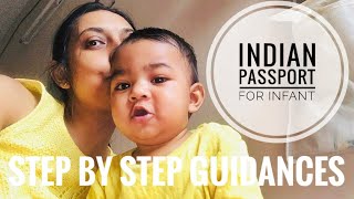 Indian MinorInfant Passport Application 🇮🇳 Step by Step  Travel Series [upl. by Yrok211]