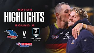 Adelaide v Port Adelaide Highlights  Round 8 2024  AFL [upl. by Fulvi]