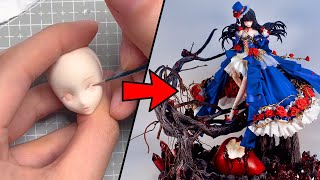 Snow White  Dark Fairy Tales  Original Character  Clay Anime Figure Tutorial  Pocket of Craft [upl. by Ahtabbat638]