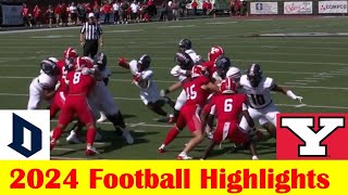 Duquesne vs Youngstown State Football Game Highlights 9 14 2024 [upl. by Wiltsey]