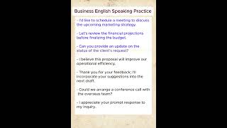 Business English speaking practice daily uses English sentences englishspeakingpractice [upl. by Nanda]