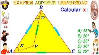 Examen UNI Admisión Universidad de Ingeniería Congruencia de Triángulos solucionario [upl. by Letha912]