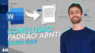 COMO FAZER A CONCLUSÃO ABNT FÁCIL E RÁPIDO [upl. by Ellenej]