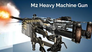 Animation How a M2 Browning Heavy Machine Gun works [upl. by Radley26]