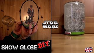 Snow Globe DIY  How to make your own Snow Globe Star Wars Christmas Special Easy DIY Tutorial [upl. by Nalla608]