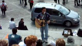 Youri in Paris  Sacre Coeur singing Imagine [upl. by Nekal208]