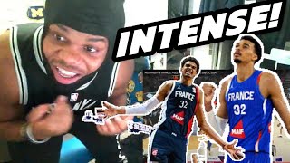 Wemby And France Battle Patty Mills And Australia FRANCE vs AUSTRALIA  Highlights Reaction [upl. by Eelak]