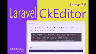 Tutorial Laravel  Cara Install CkEditor di Laravel 56 [upl. by Tad]