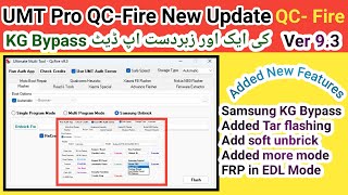 UMTv2 Qcfire New Update  UMT Dongle New Update 2024  UMT Tool Big Update Samsung Dead Boot Repair [upl. by Zalea]