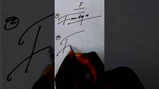 Signature quotFquot  How to learn signature letter F ❤️❤️ shorts viral art signature [upl. by Einnhoj]