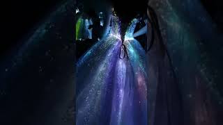 Lumisonata fiber optic fabric clothing Glowing Bridal dress [upl. by Annoyek]