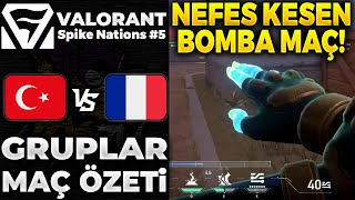 TÜRKİYE vs FRANSA MAÇ ÖZETİ  Valorant Spike Nations 5 [upl. by Arriec]