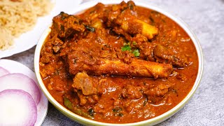 Telangana Style Mutton Curry Recipe in Telugu [upl. by Airuam]