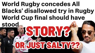 WORLD RUGBY SAY RWC FINAL MISTAKE WAS MADE  Ref amp TMO were Wrong [upl. by Rolyak]