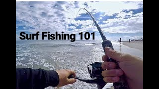 Beach Fishing Tutorial  Surf Fishing the Easiest Way Tips and 101 [upl. by Alexandr]