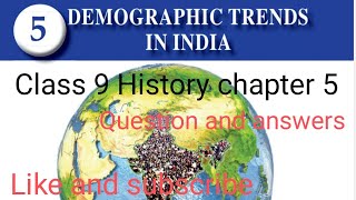 Demographics trends in India Class 9 Social science 1 chapter 5 Segaz studiessegaz680 [upl. by Ostraw557]