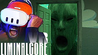 PLAYING THE MOST UNSETTLING BACKROOMS HORROR GAME IN VR  Liminalcore Full Game [upl. by Isidoro779]