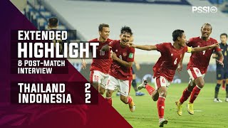 WCQ 2022  THAILAND 2  2 INDONESIA with postmatch interview [upl. by Dibbell18]