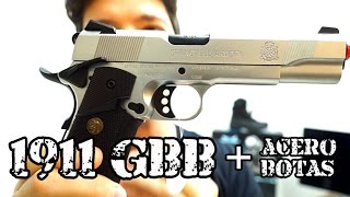 Pistola 1911 GBB Springfield Full Metal  Luiz Rider Airsoft Brasil [upl. by Shirl]