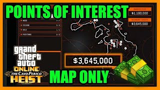 All GTA 5 Cayo Perico Heist Infiltration Locations  Escape Points  And Secondary Targets  DLC [upl. by Ban692]