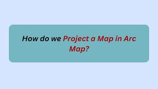 How to Change Projection  Coordinate System in ArcMap [upl. by Aire952]