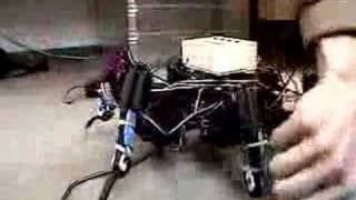 Hexapod Robot V4 Walking with Force Complience [upl. by Htieh]