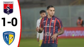 TarantoAudace Cerignola 11 Tutti i gol e gli highlights dettagliati [upl. by Eelinej]