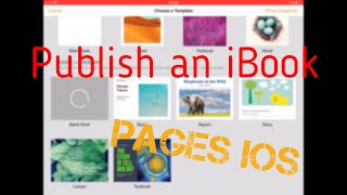 How to make an iBook in Pages iOS [upl. by Morris]