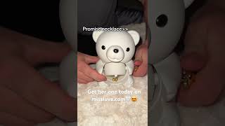 White rose bear available on missluvecom order today for 50 of🤍😍 foryou love rosebear [upl. by Iphigeniah]