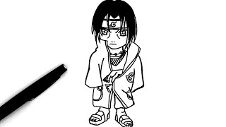 Comment dessiner Itachi Chibi Naruto [upl. by Inaliel]