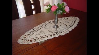 Como Tejer Carpeta Ovalada o Centro de Mesa a crochet paso a paso Parte 23 [upl. by Darn694]