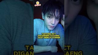 Taeyong NCT digandeng sasaeng saat menuju konser kpop shorts nct [upl. by Drof]