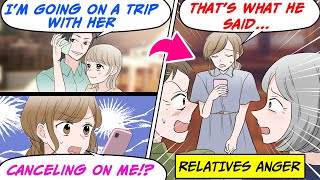 Manga Dub Husband skipped our anniversary for a trip with his friend Relatives were angry [upl. by Tonia]