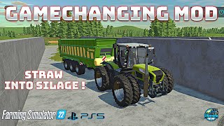 FS22 GAMECHANGER MOD  Straw into Silage  Farming Simulator 22 [upl. by Suoicul866]