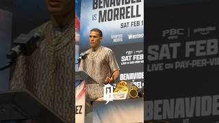 David Benavidez says his fight versus David Morrel is personal now DavidBenavidez Boxing [upl. by Topliffe]