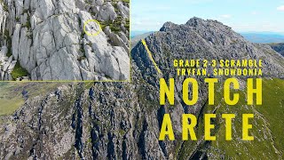 NOTCH ARETE SCRAMBLE TRYFAN  SNOWDONIA [upl. by Bergmann]